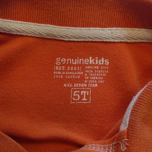 Genuine Kids Orange Long Sleeve Polo with Wildcats Design - Picture 4 of 7